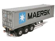TAMIYA 1/14TH SCALE TRAILER AND MAERSK CONTAINER 40FT 3-AXLE 56326